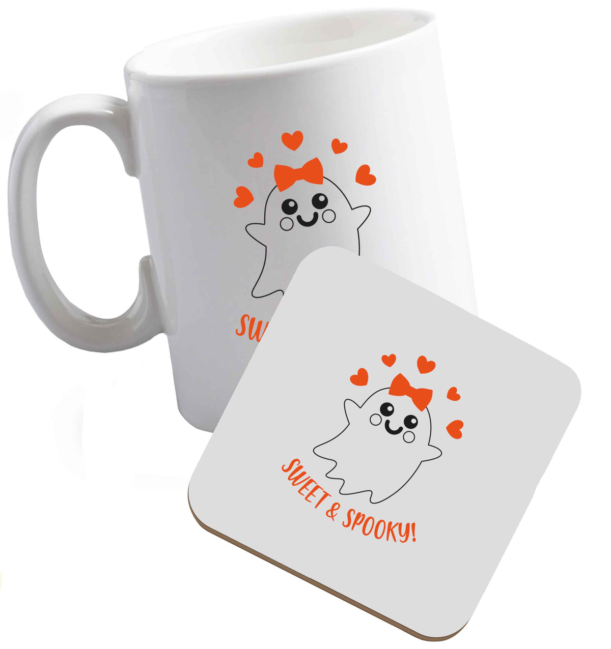 10 oz Tis The Season to Drink Whisky ceramic mug and coaster set right handed
