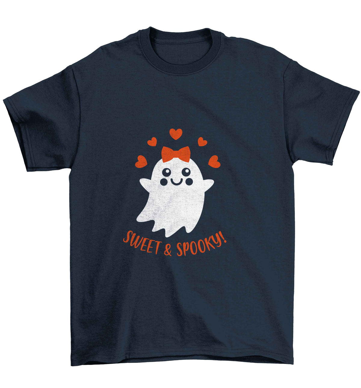 Sweet and spooky Children's navy Tshirt 12-13 Years