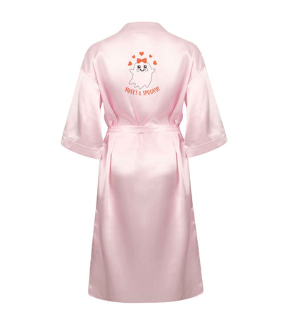 Sweet and spooky XL/XXL pink ladies dressing gown size 16/18