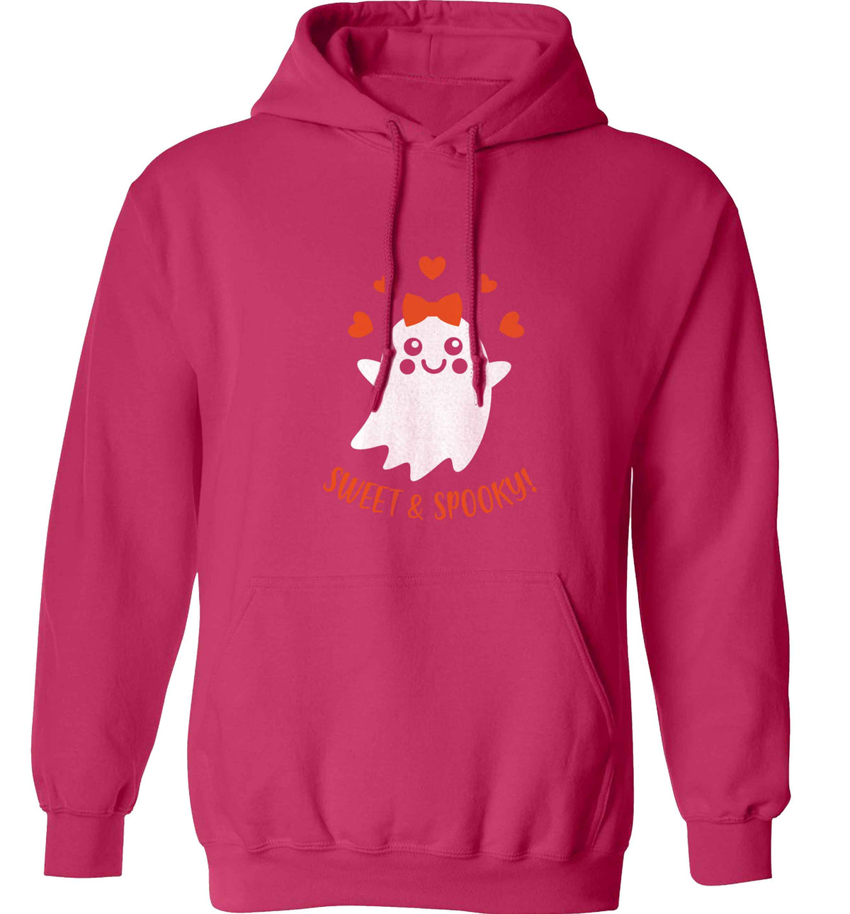 Sweet and spooky adults unisex pink hoodie 2XL
