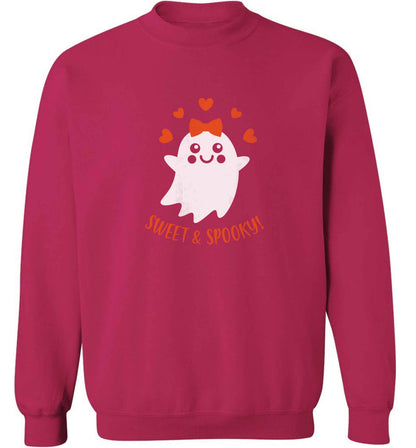 Sweet and spooky adult's unisex pink sweater 2XL