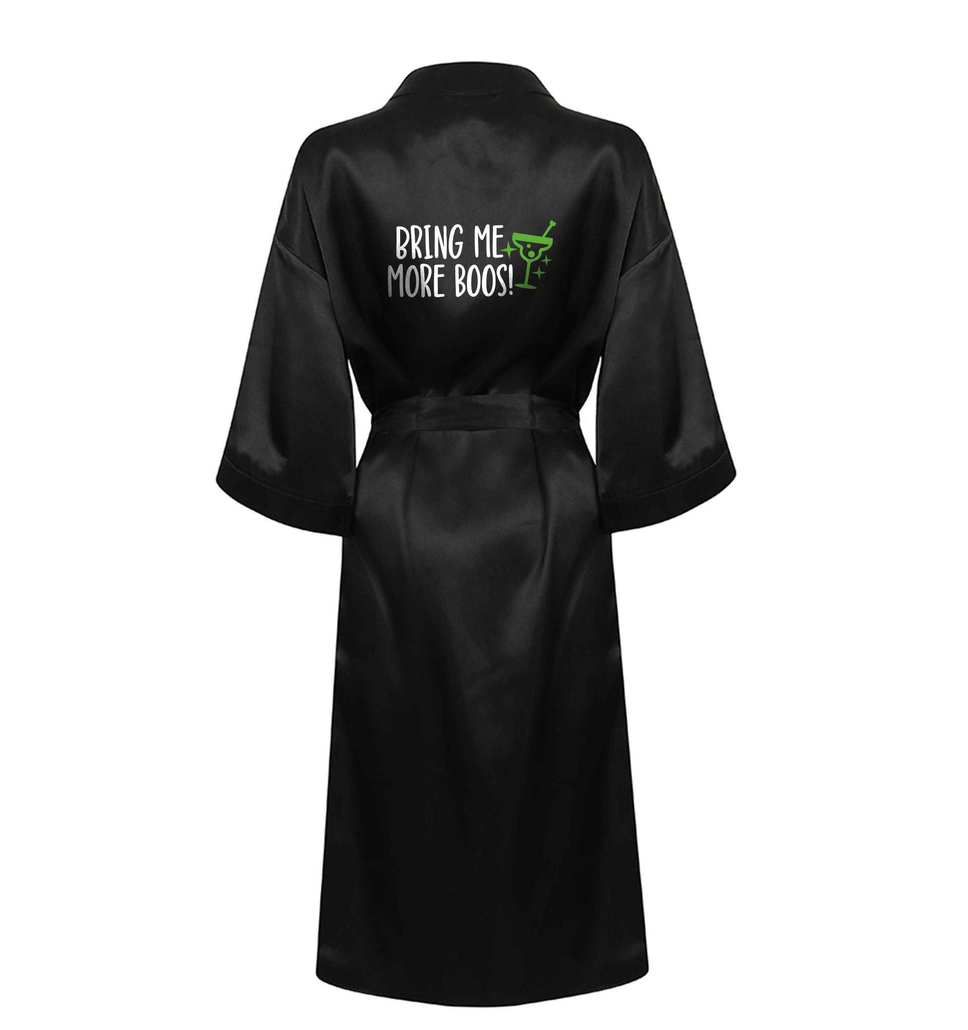 Bring me more boos XL/XXL black ladies dressing gown size 16/18