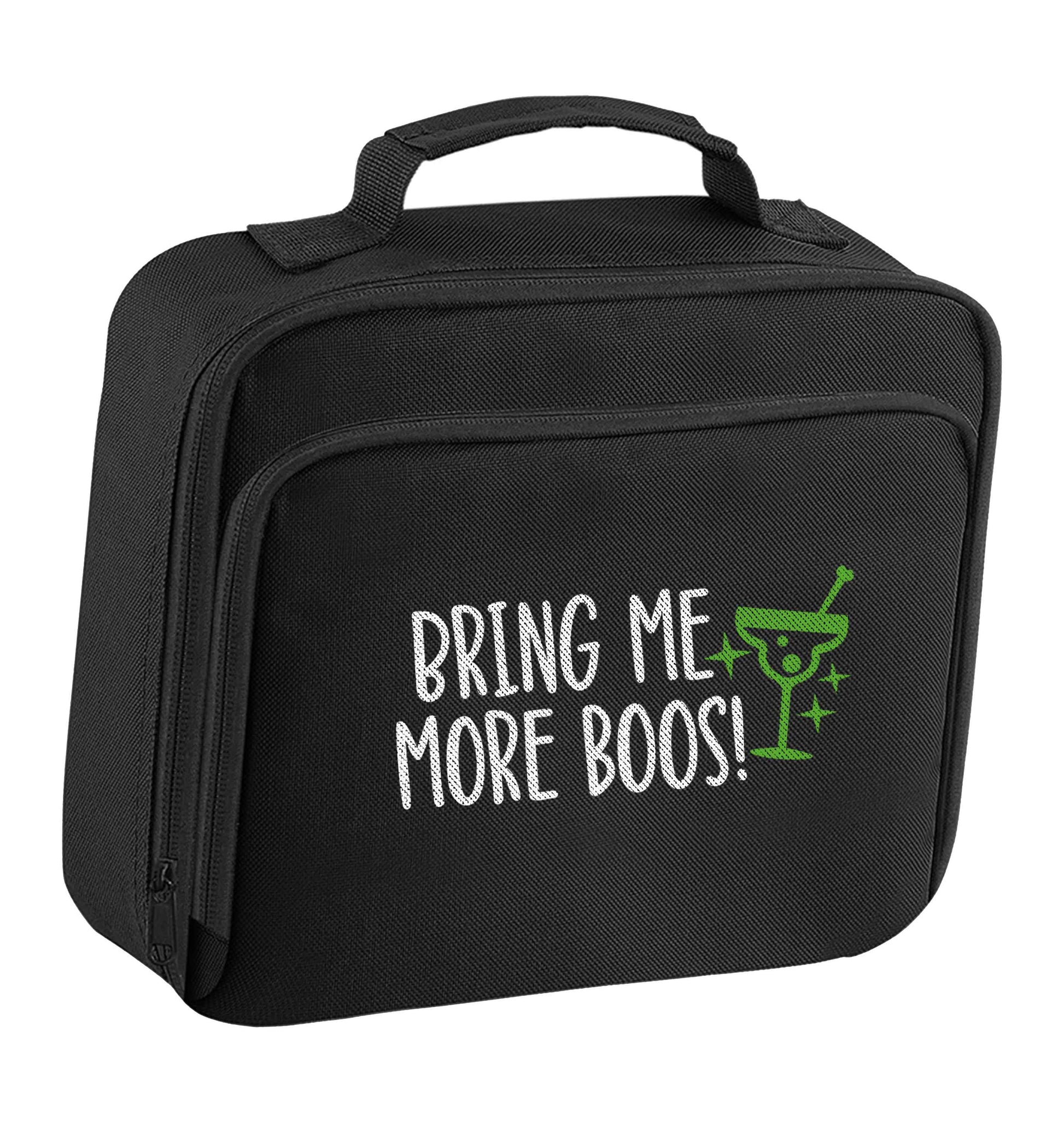 Bring me more boos insulated black lunch bag cooler