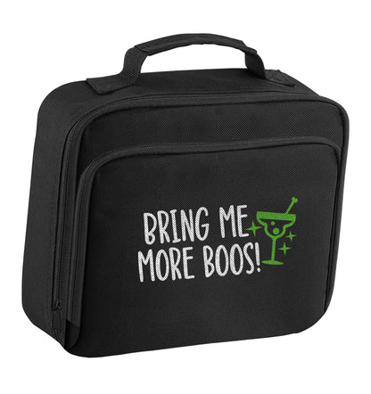 Bring me more boos insulated black lunch bag cooler