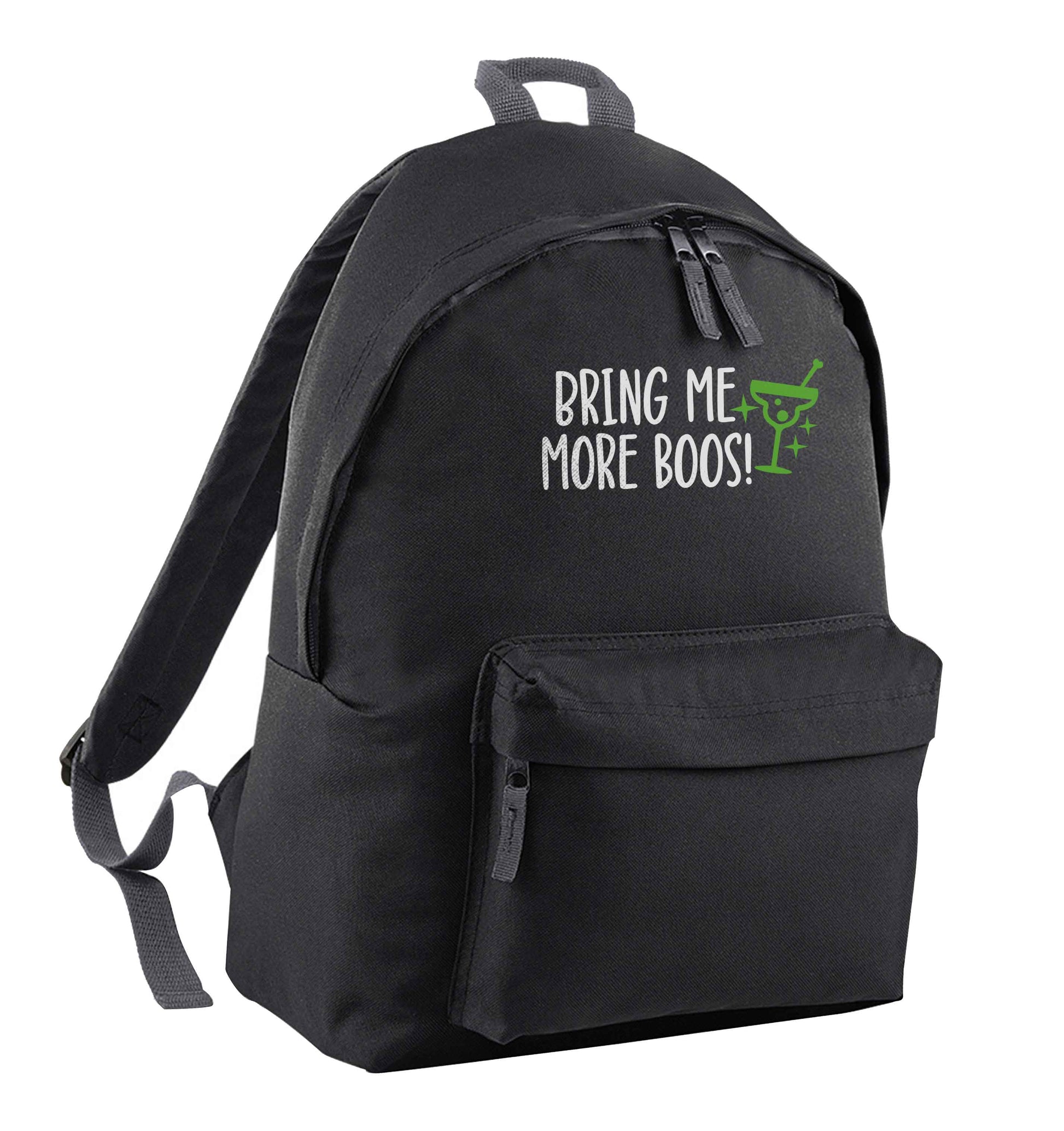 Bring me more boos black adults backpack
