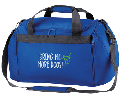 Bring me more boos royal blue holdall / duffel bag