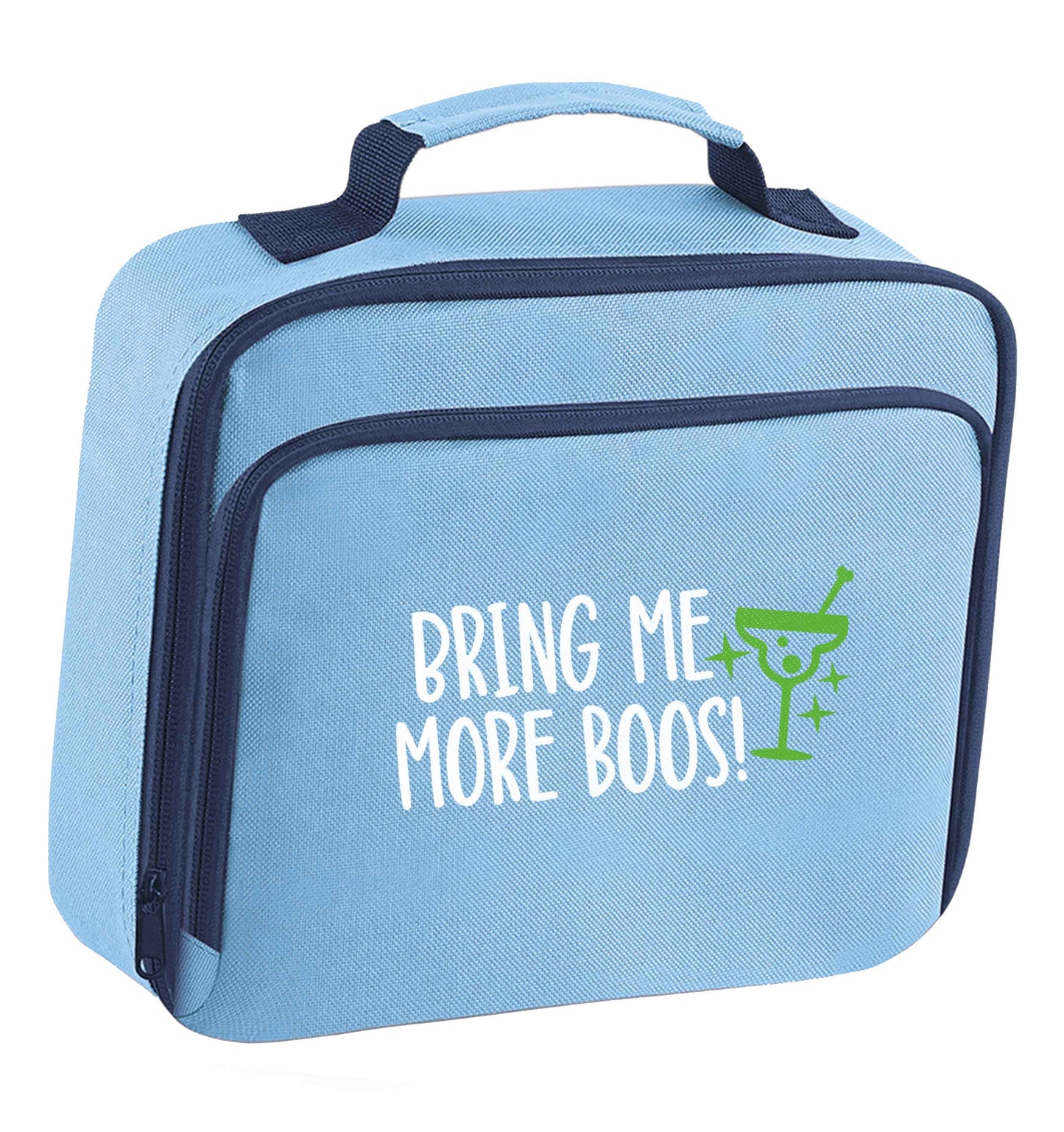 Bring me more boos insulated blue lunch bag cooler