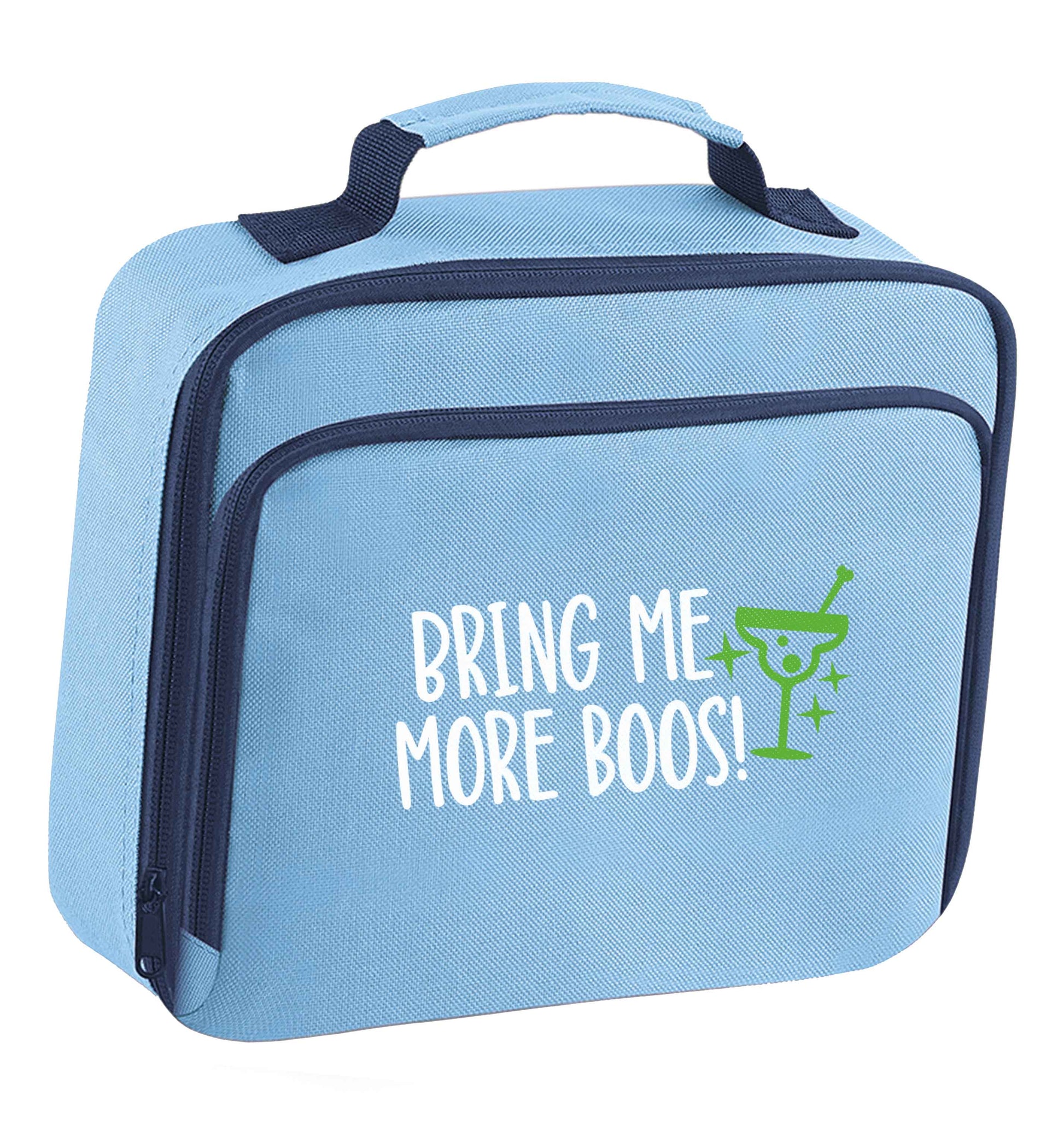 Bring me more boos insulated blue lunch bag cooler