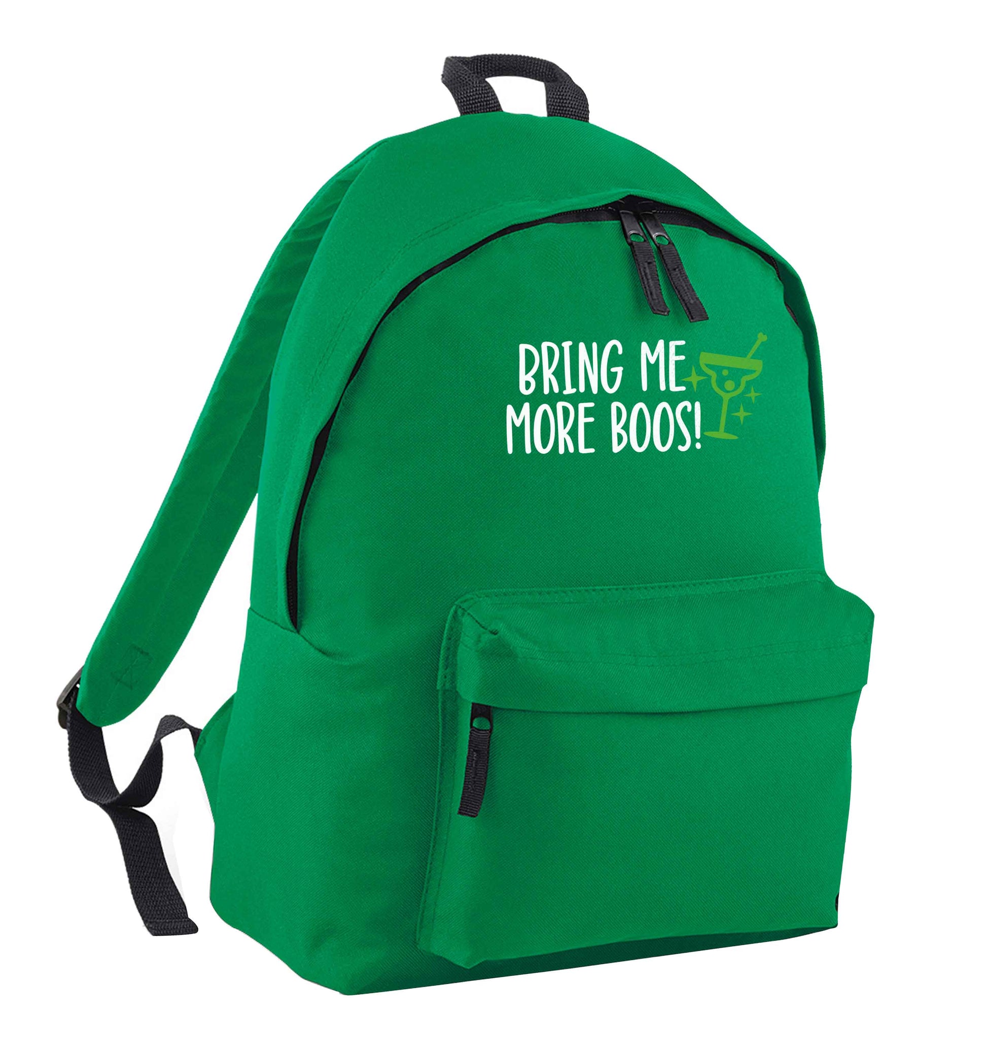 Bring me more boos green adults backpack