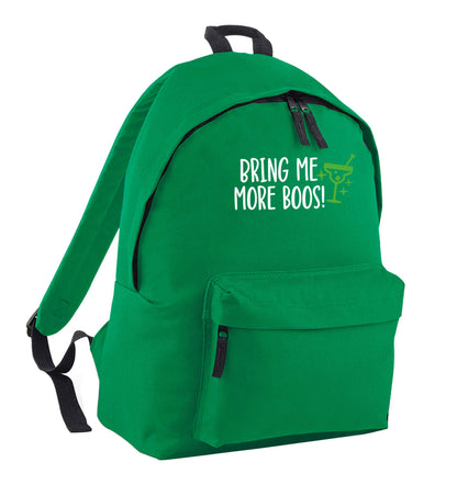 Bring me more boos green adults backpack