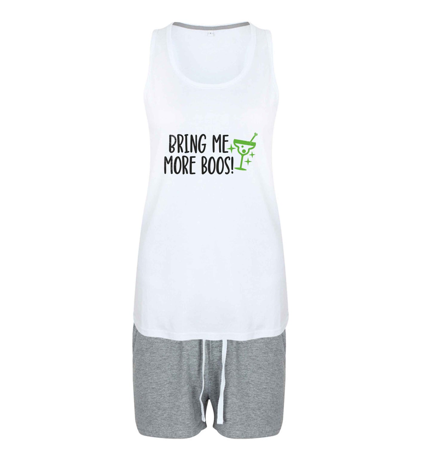 Bring me more boos size XL women's pyjama shorts set in pink 