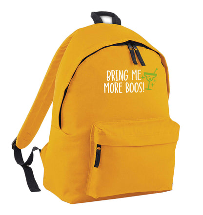 Bring me more boos mustard adults backpack