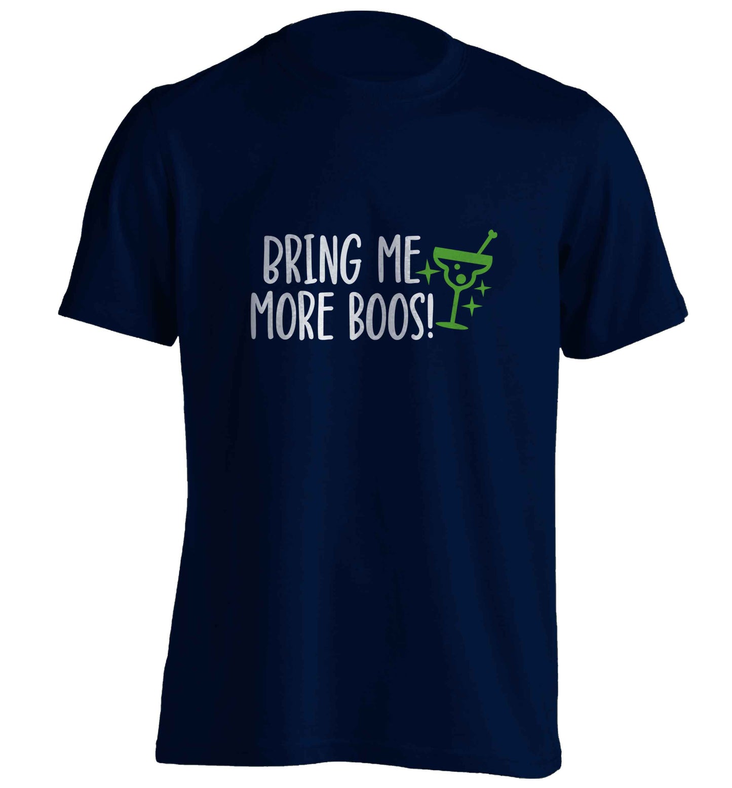 Bring me more boos adults unisex navy Tshirt 2XL