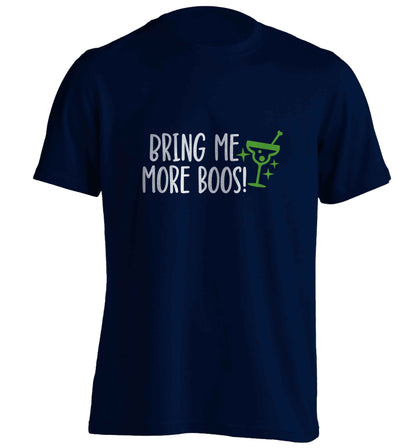Bring me more boos adults unisex navy Tshirt 2XL