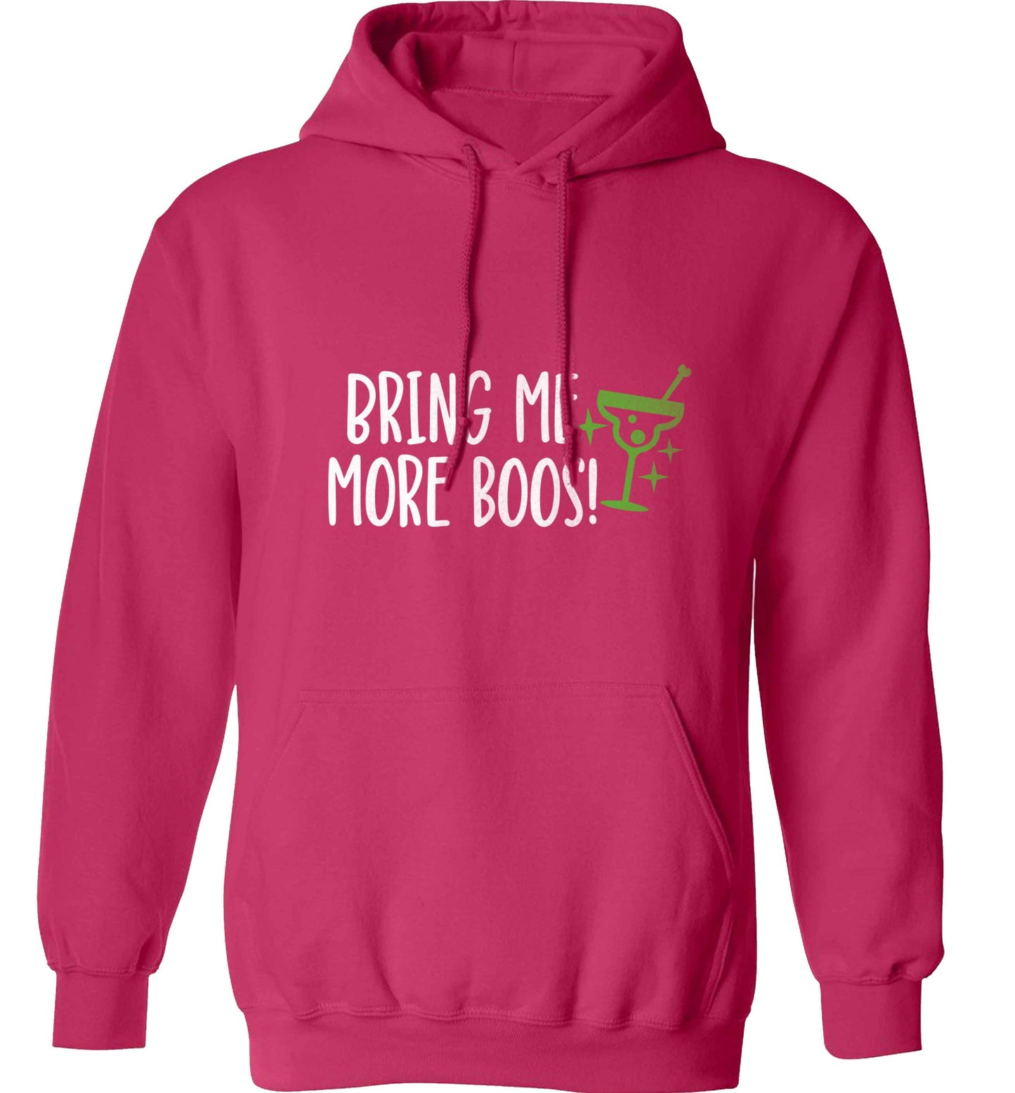 Bring me more boos adults unisex pink hoodie 2XL