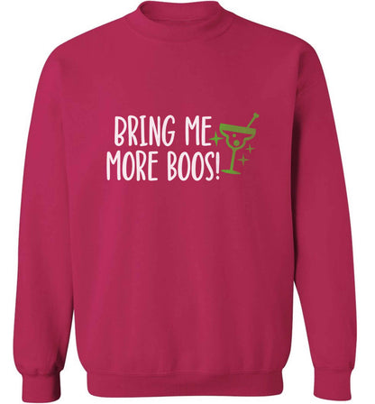 Bring me more boos adult's unisex pink sweater 2XL