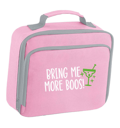 Bring me more boos insulated pink lunch bag cooler