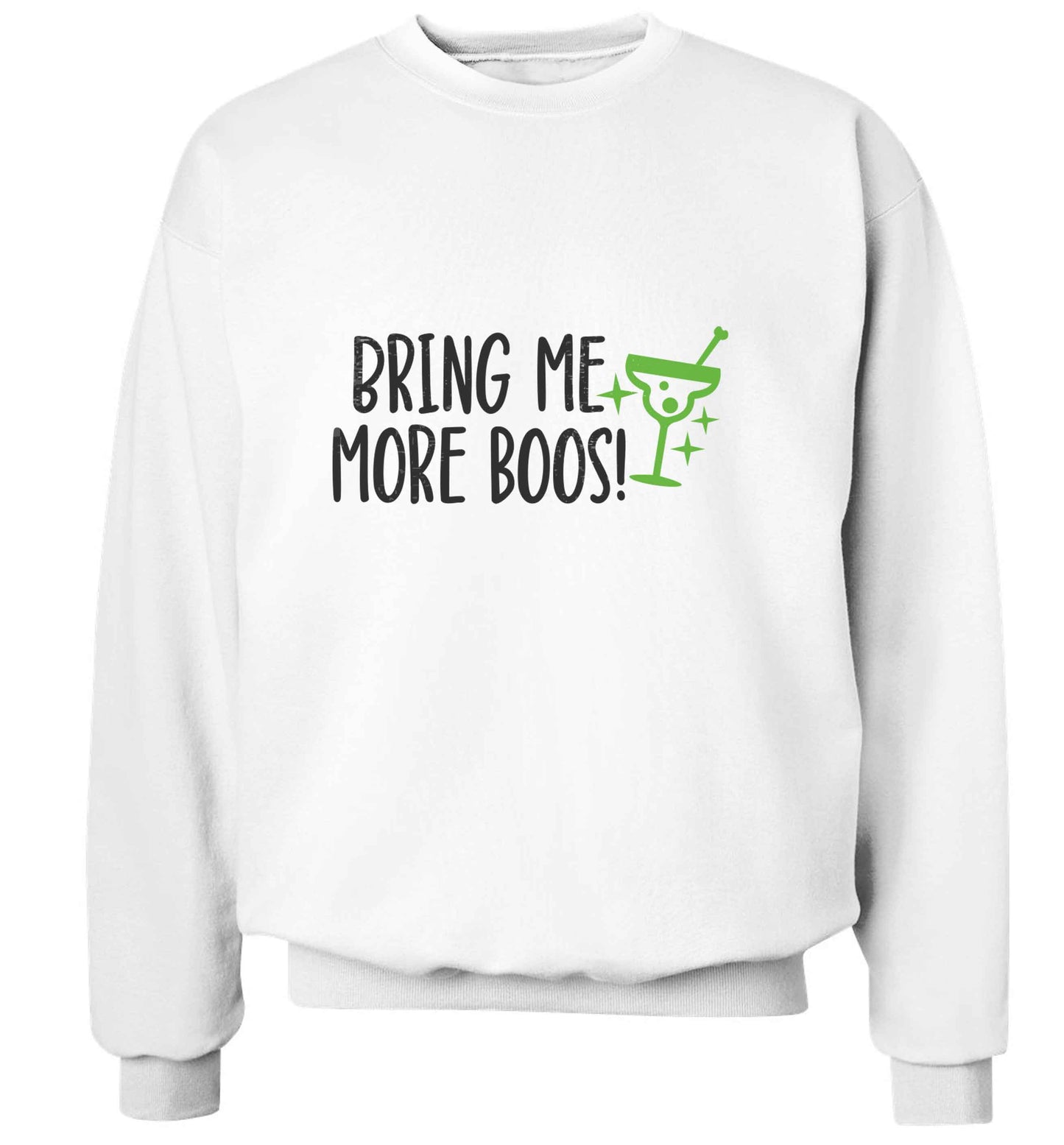 Bring me more boos adult's unisex white sweater 2XL