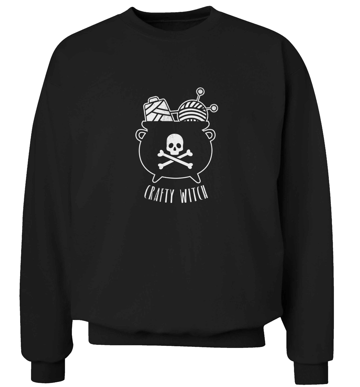 Crafty witch adult's unisex black sweater 2XL