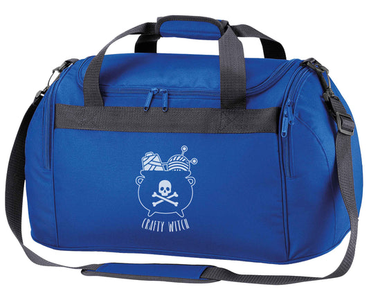 Crafty witch royal blue holdall / duffel bag