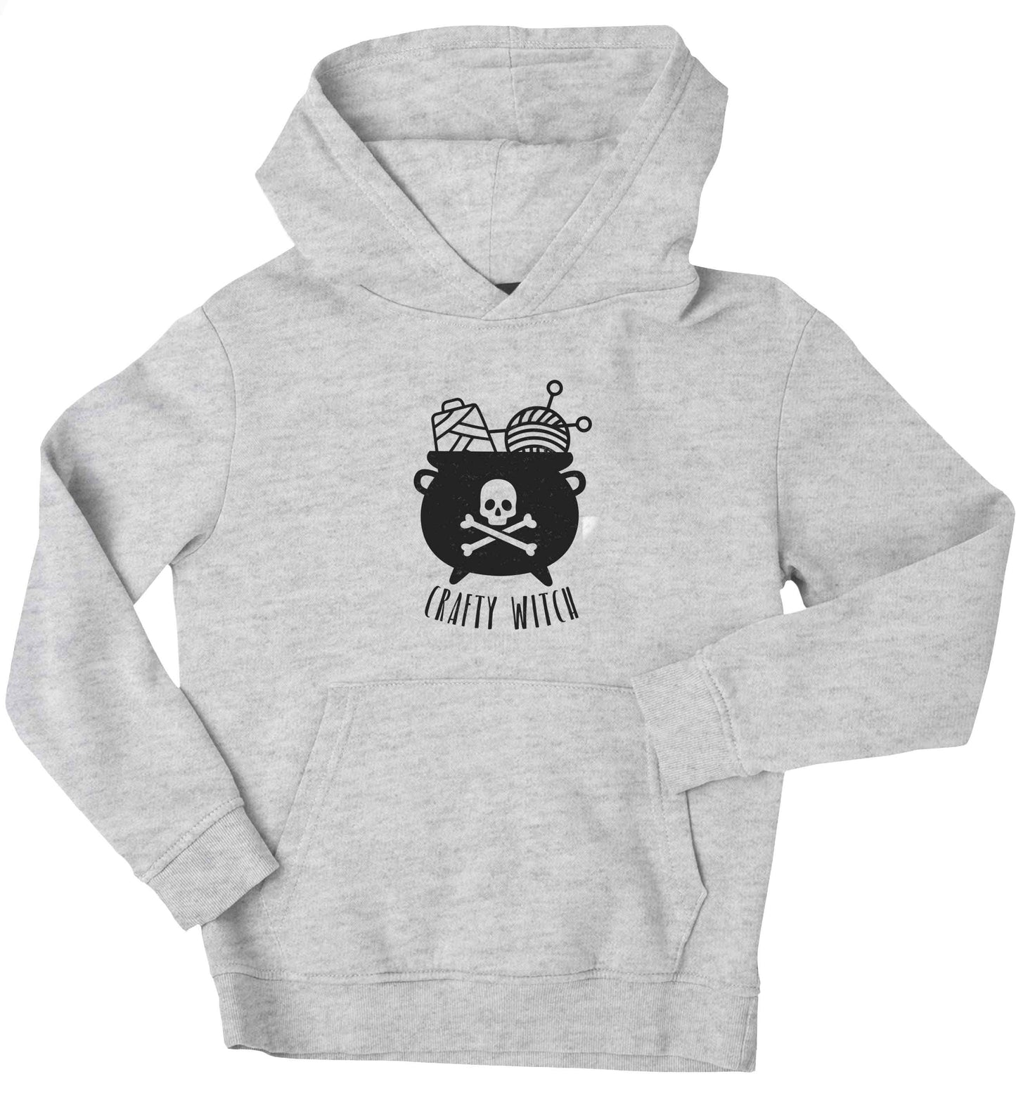 Crafty witch children's grey hoodie 12-13 Years