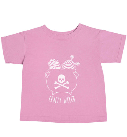 Crafty witch light pink baby toddler Tshirt 2 Years