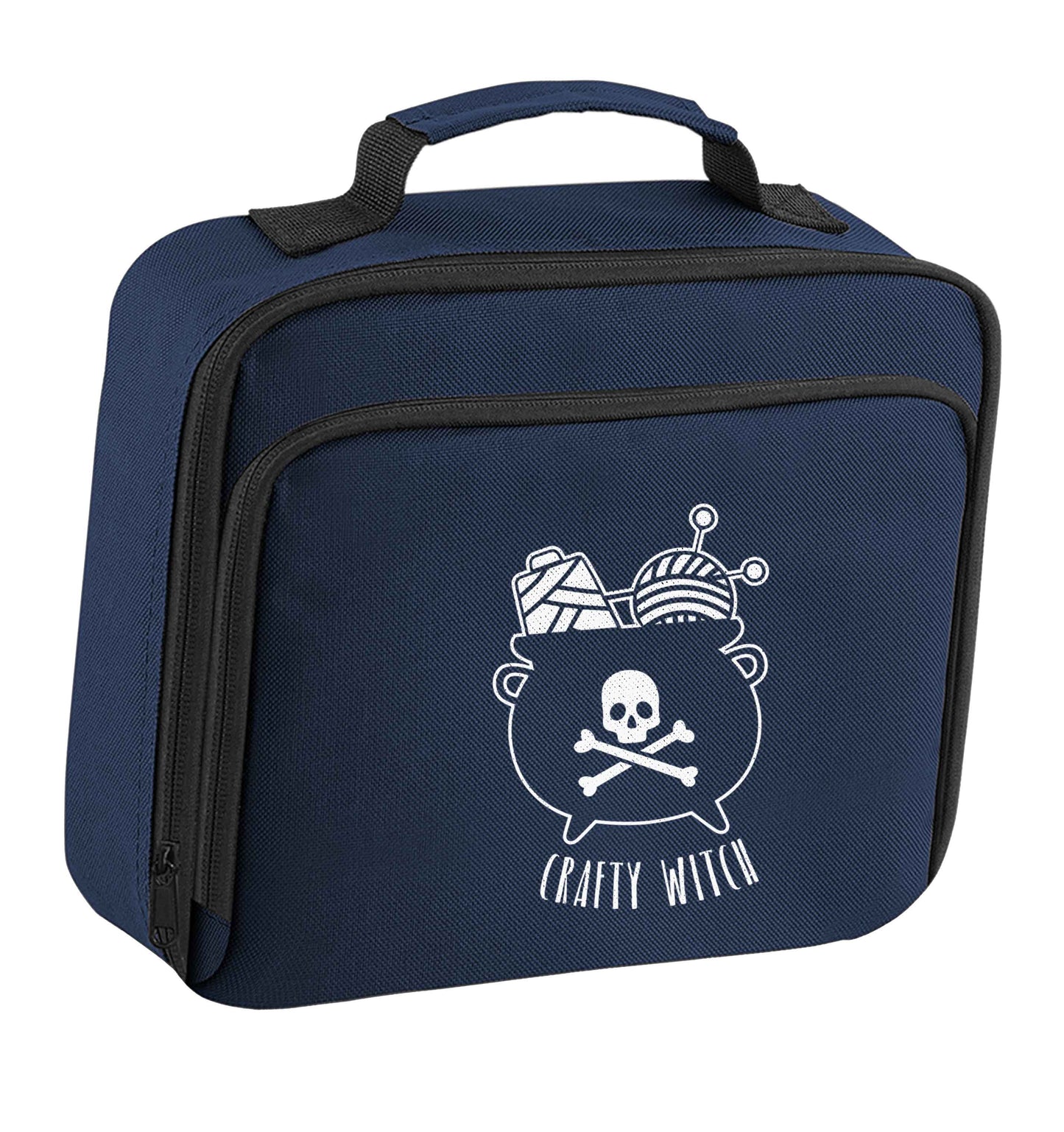 Crafty witch insulated navy lunch bag cooler