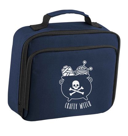 Crafty witch insulated navy lunch bag cooler