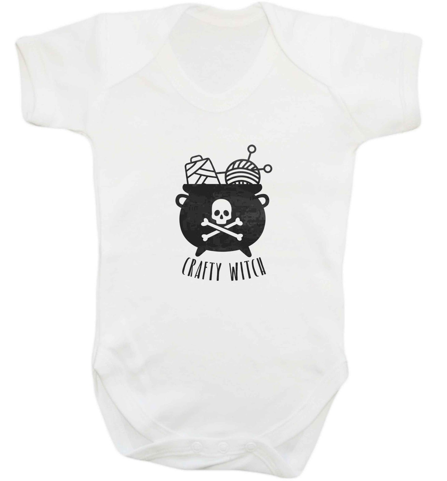 Crafty witch baby vest white 18-24 months