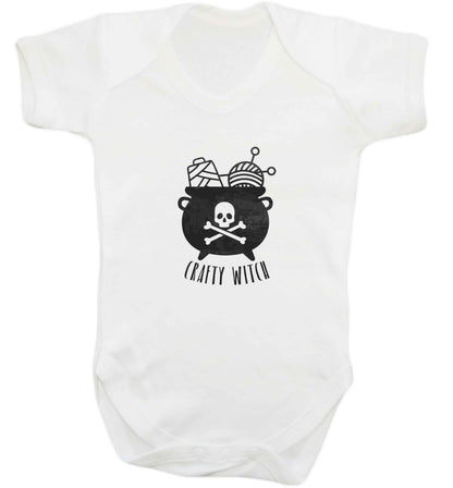 Crafty witch baby vest white 18-24 months