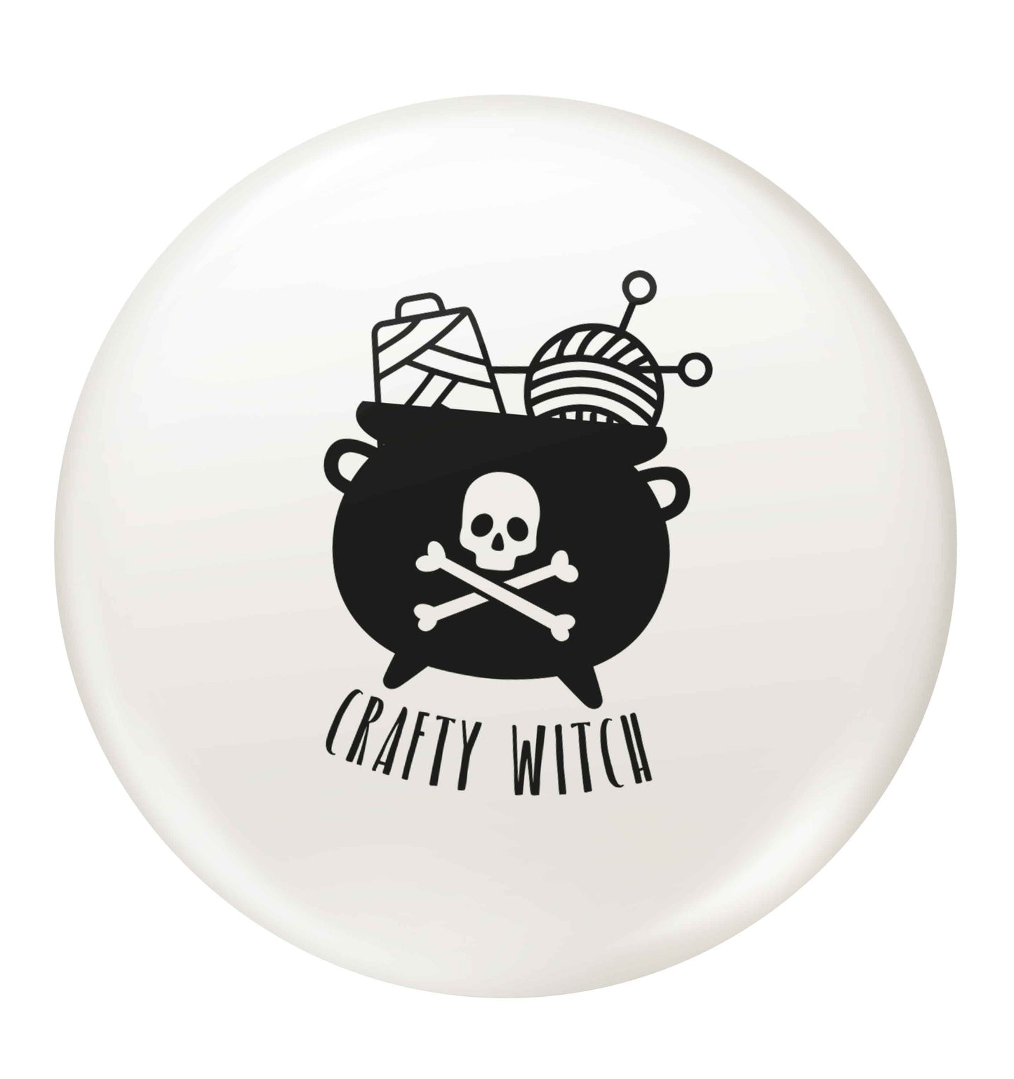 Crafty witch small 25mm Pin badge
