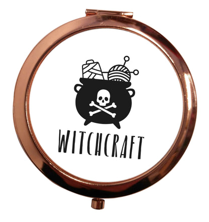 Witchcraft rose gold circle pocket mirror