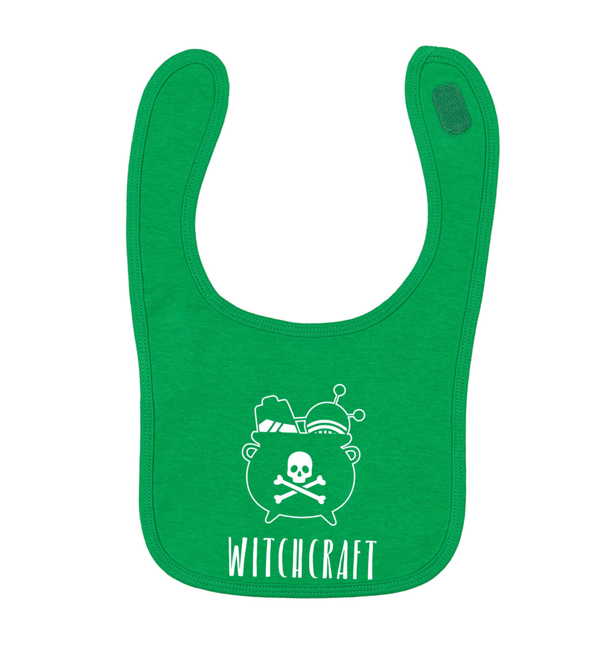 Witchcraft green baby bib