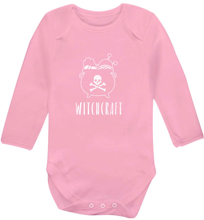 Witchcraft baby vest long sleeved pale pink 6-12 months