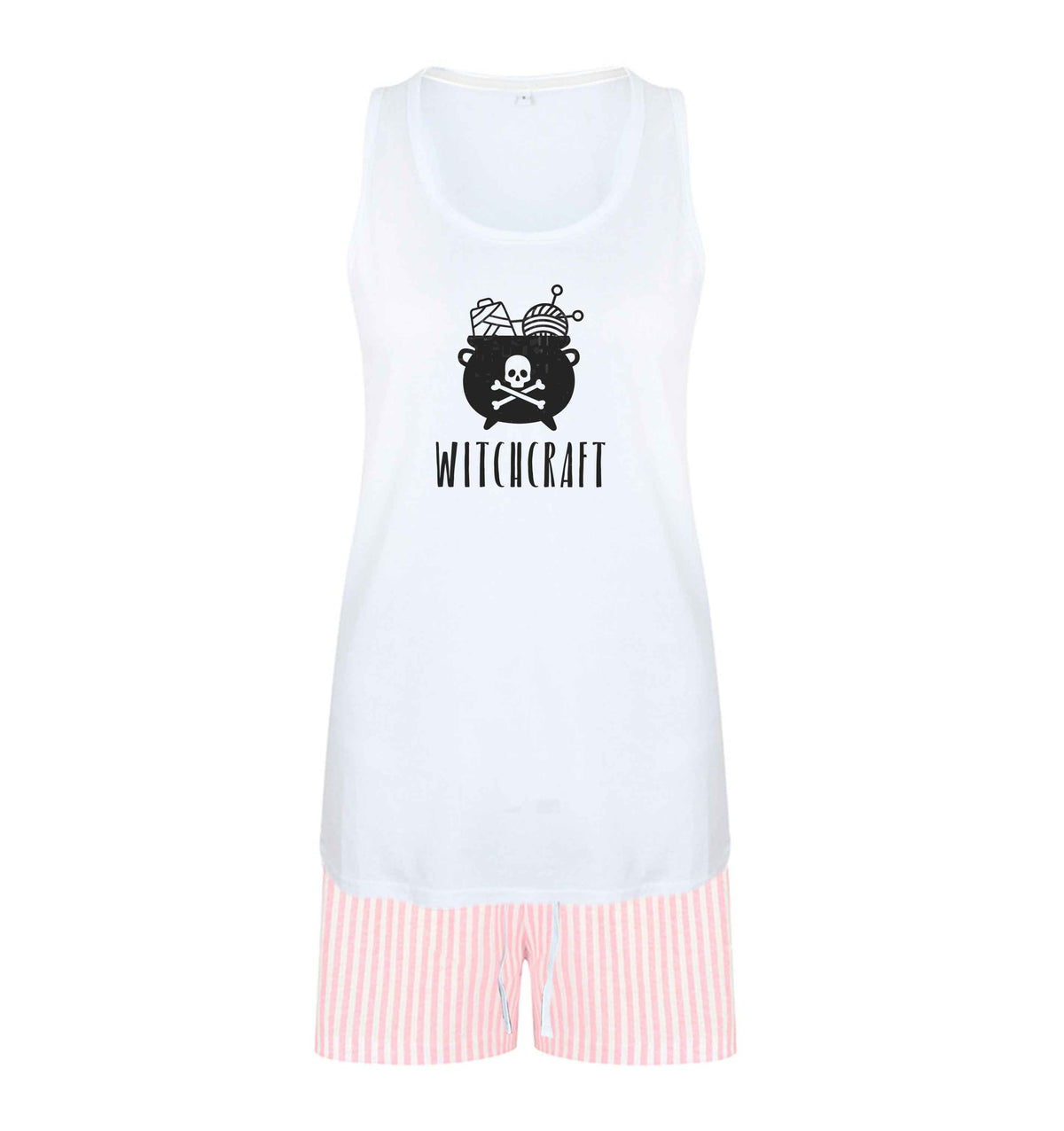 Witchcraft size XL women's pyjama shorts set in pink 
