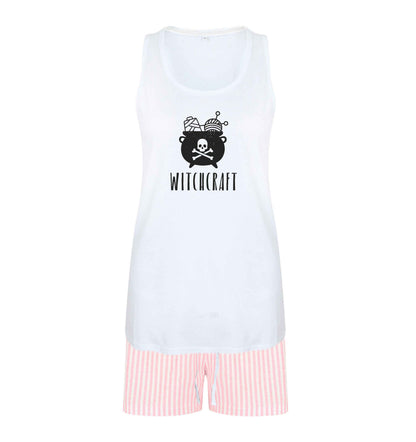Witchcraft size XL women's pyjama shorts set in pink 
