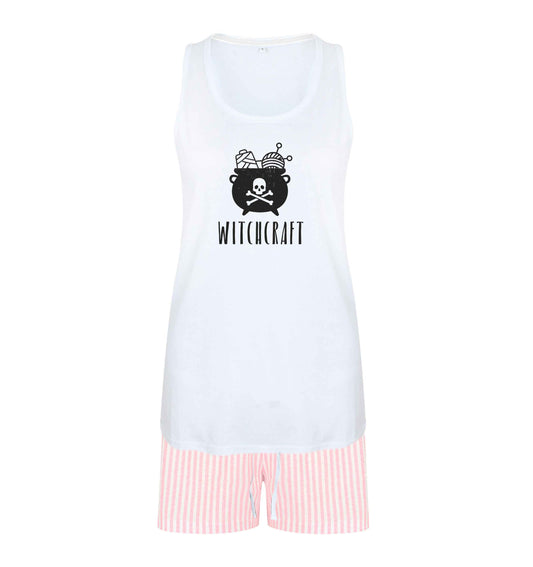 Witchcraft size XL women's pyjama shorts set in pink 
