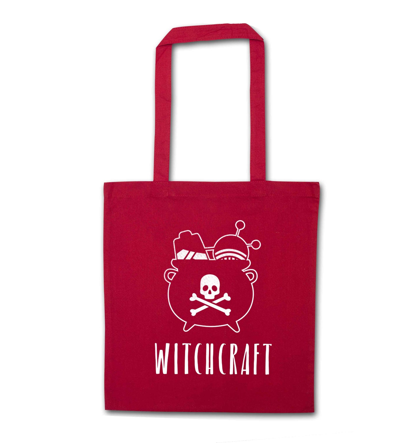 Witchcraft red tote bag
