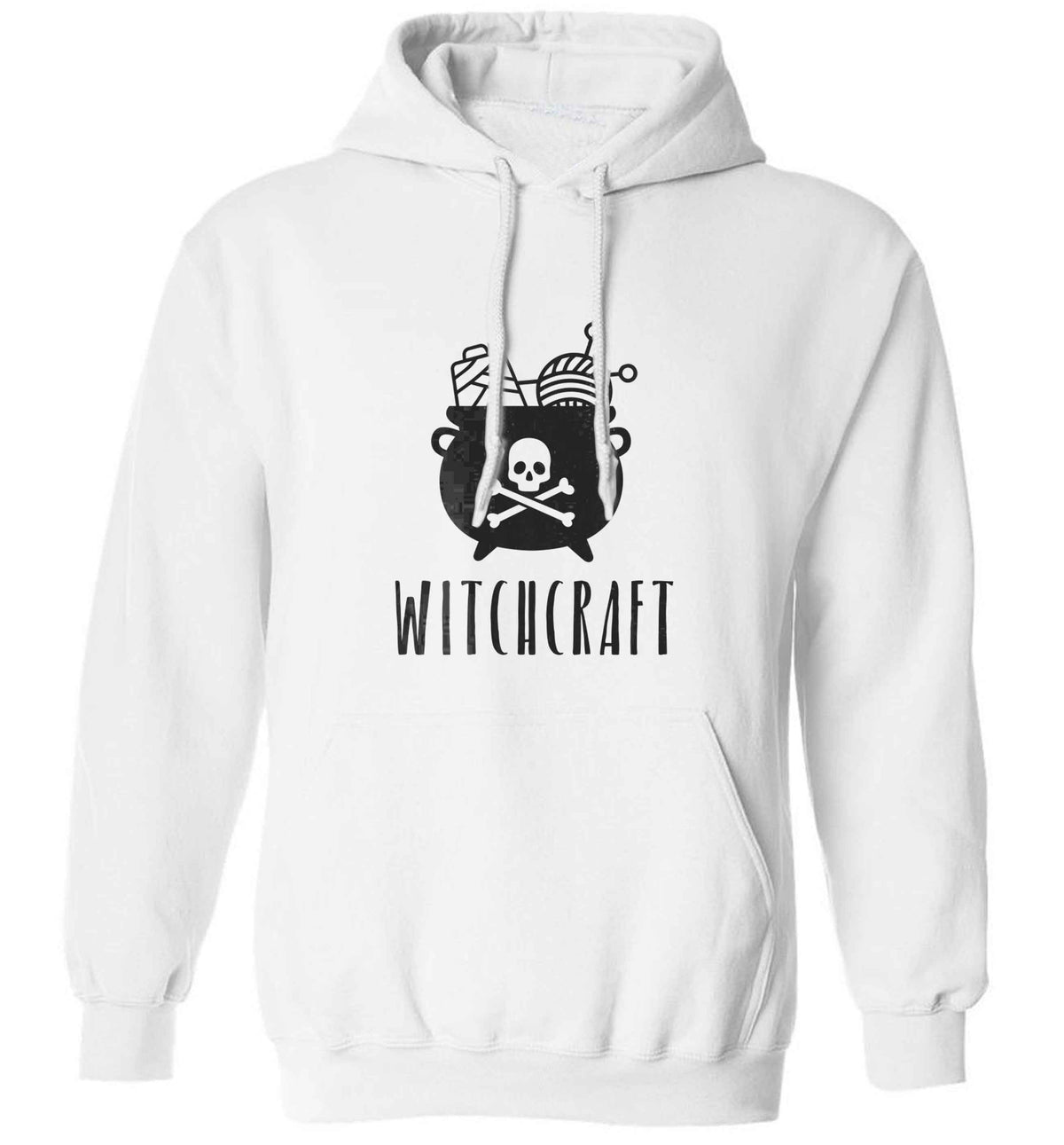 Witchcraft adults unisex white hoodie 2XL