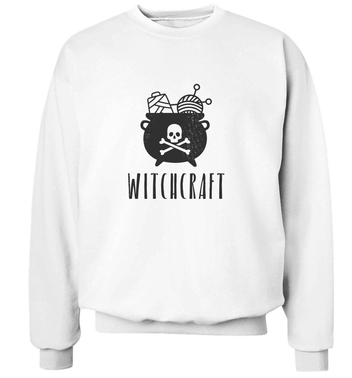 Witchcraft adult's unisex white sweater 2XL