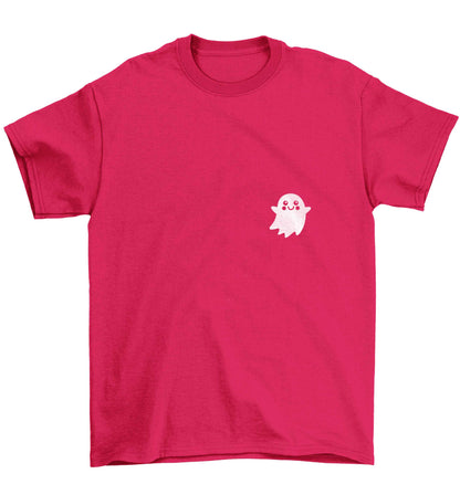 Pocket ghost Children's pink Tshirt 12-13 Years