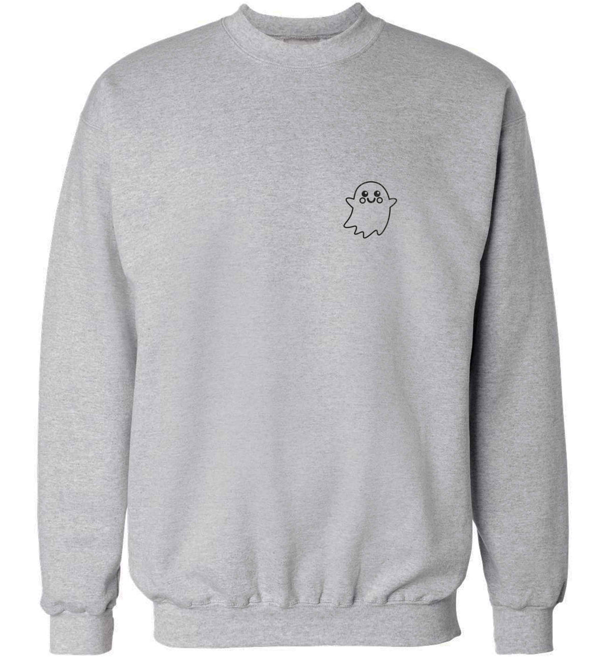 Pocket ghost adult's unisex grey sweater 2XL