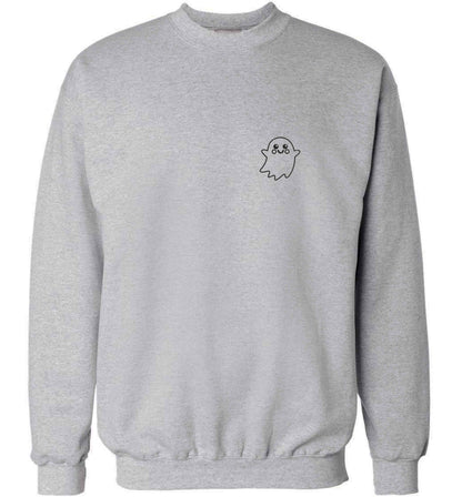Pocket ghost adult's unisex grey sweater 2XL