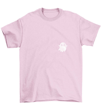 Pocket ghost Children's light pink Tshirt 12-13 Years