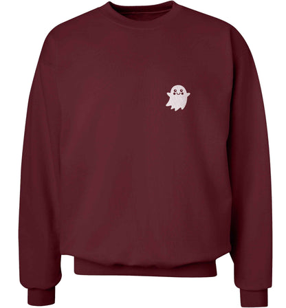 Pocket ghost adult's unisex maroon sweater 2XL