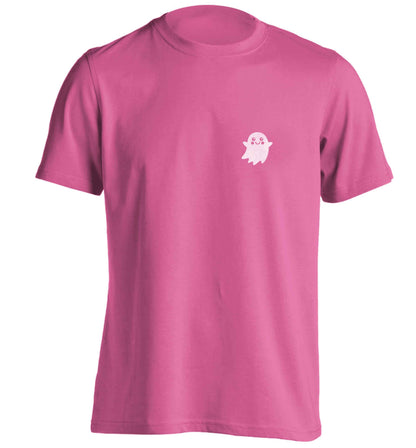 Pocket ghost adults unisex pink Tshirt 2XL