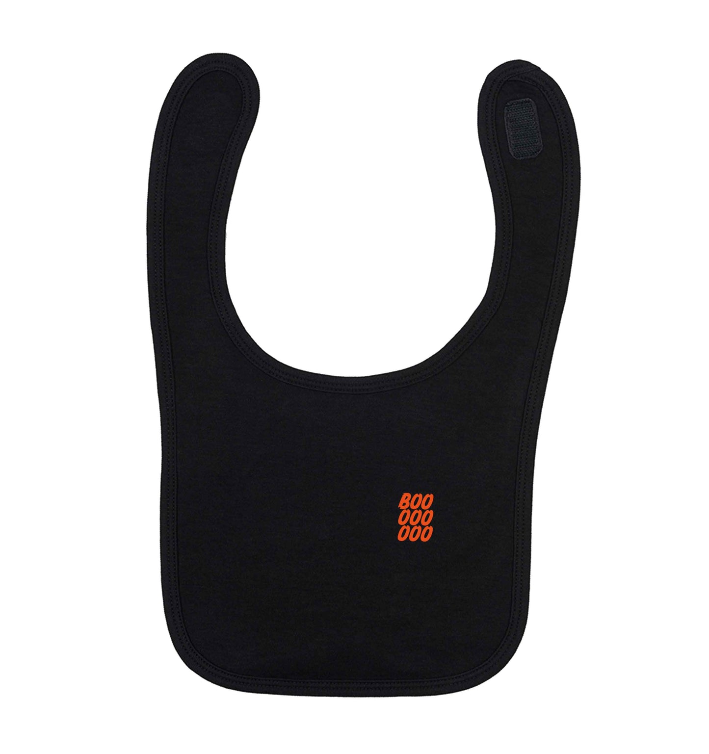 Boo pocket black baby bib