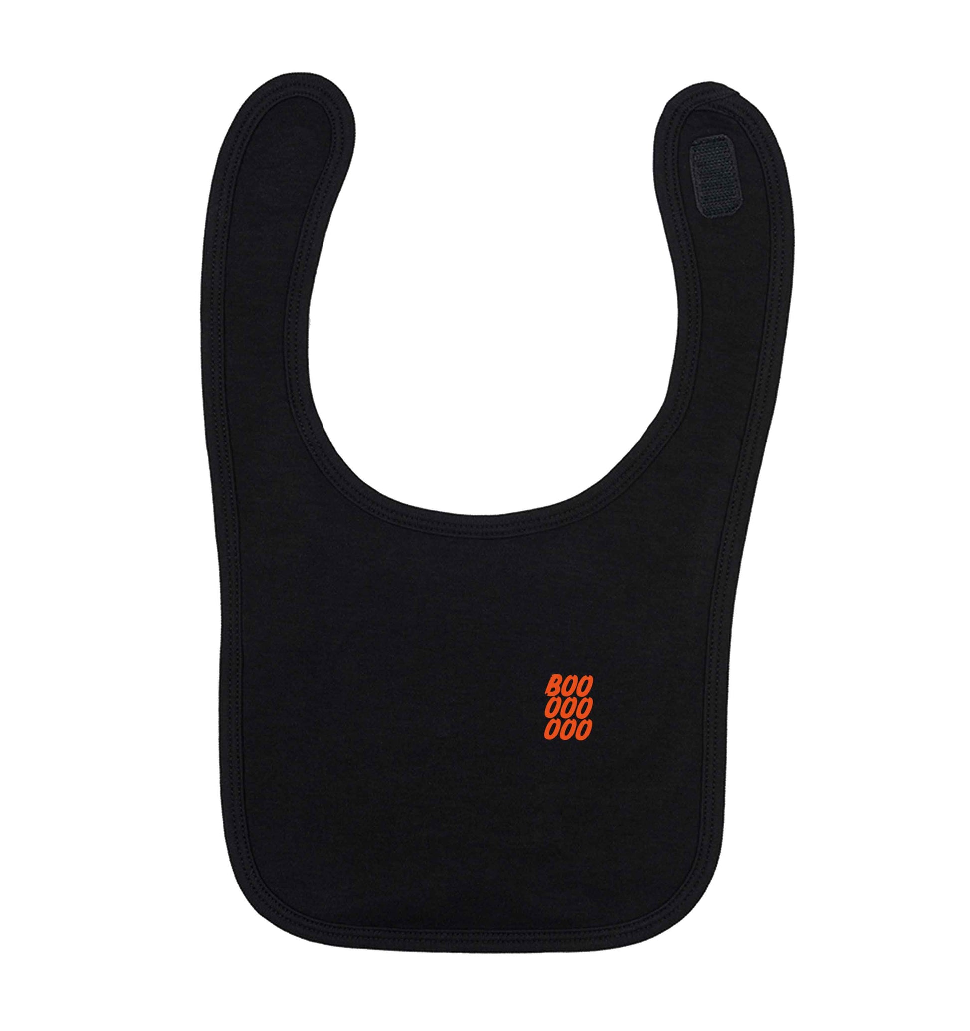 Boo pocket black baby bib