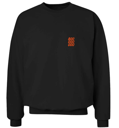 Boo pocket adult's unisex black sweater 2XL