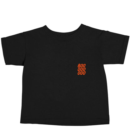 Boo pocket Black baby toddler Tshirt 2 years